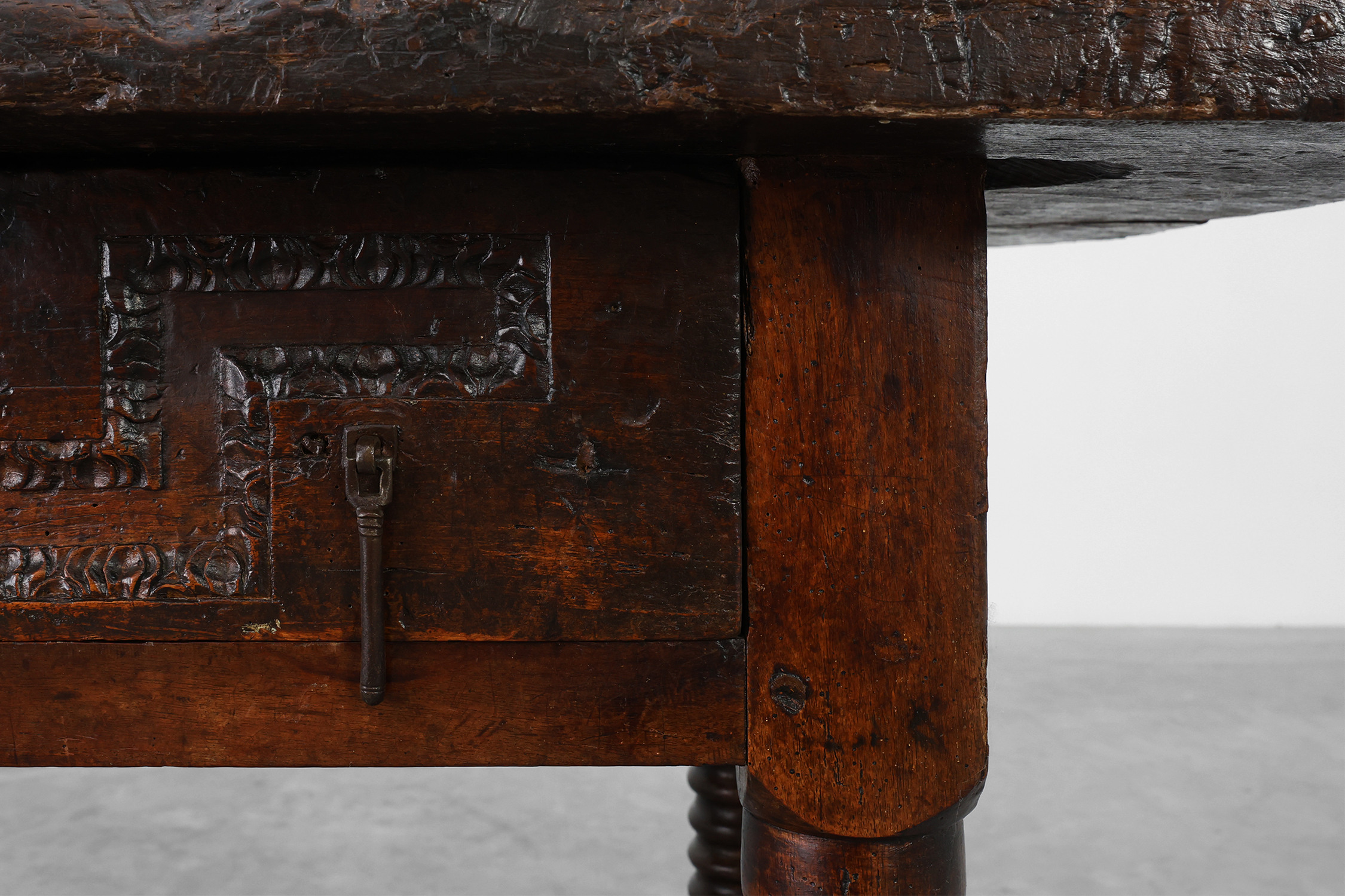 Spanish Oak Side Table or Console, 17th Centurythumbnail